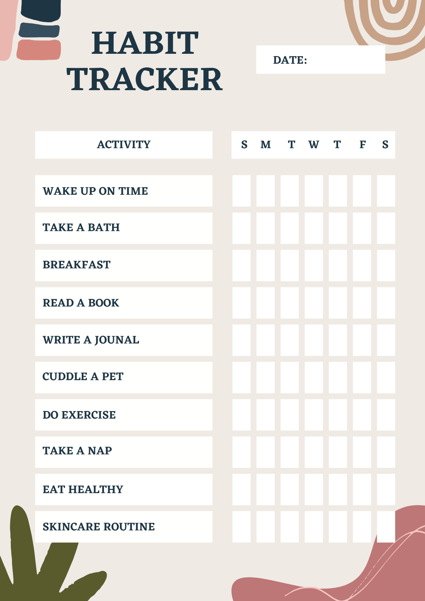 Habit Tracker | Daily and Monthly Habit Tracking Cards