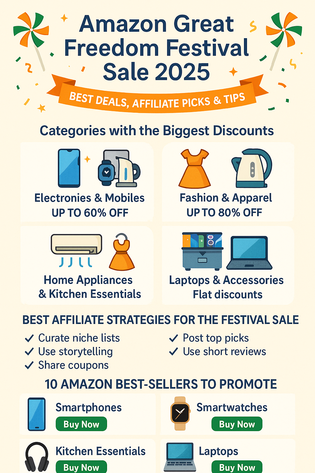 Amazon Great Freedom Festival Sale 2025 – Best Deals, Affiliate Picks & Shopping Tips